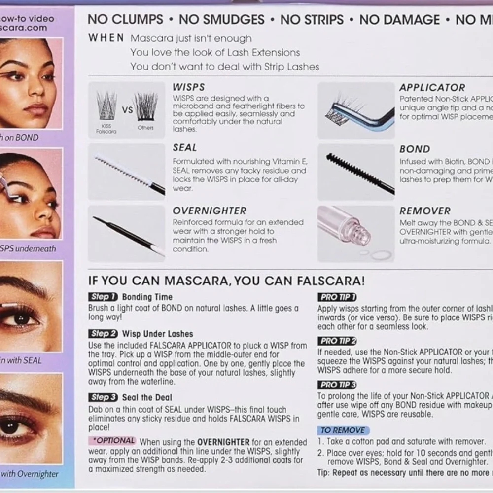 KISS‎ Falscara Starter Kit Deluxe Lash Extension Kit 36 Lash Clusters